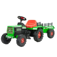 Электрический трактор Injusa Basic Single, зеленый цена и информация | Электромобили для детей | pigu.lt