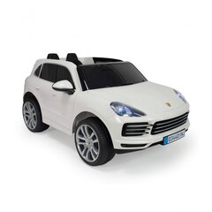 Elektromobilis Porsche Cayenne S, baltas kaina ir informacija | Elektromobiliai vaikams | pigu.lt