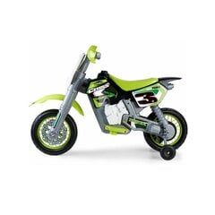 Электрический мотоцикл Feber Cross, зеленый цена и информация | Электромобили для детей | pigu.lt