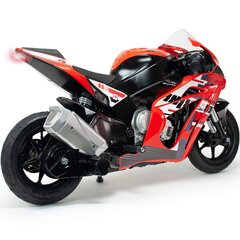 Elektrinis motociklas su pripučiamais ratais Racer Injusa, raudonas kaina ir informacija | Elektromobiliai vaikams | pigu.lt