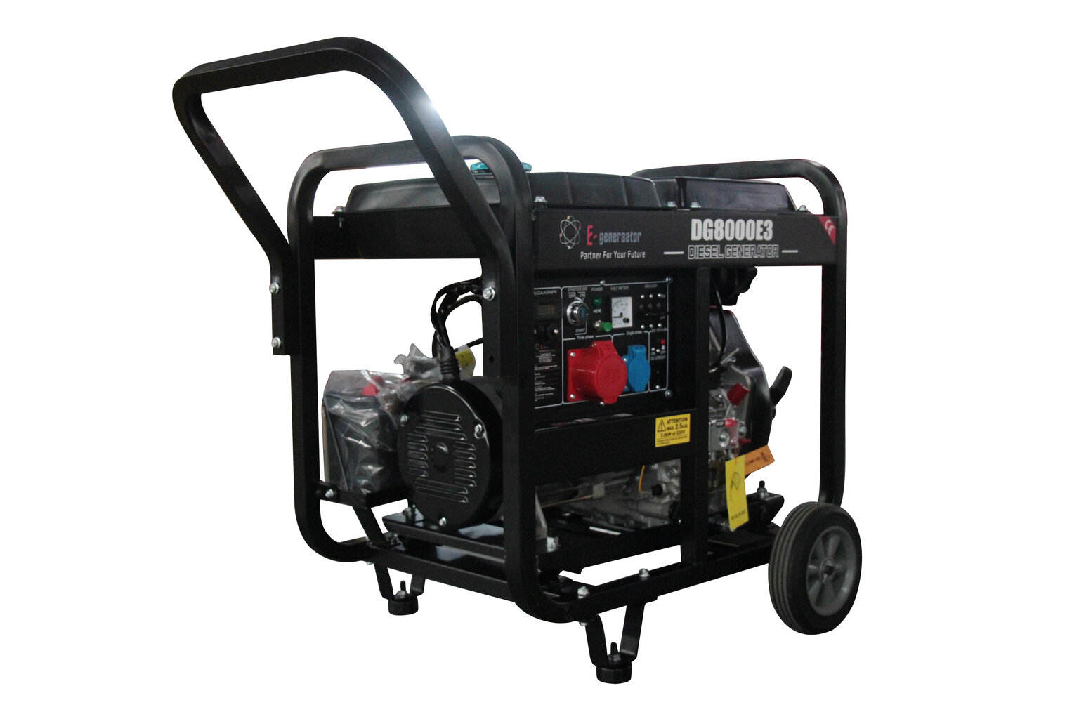 Dyzelinis generatorius E-Generaator DG8000E3 kaina ir informacija | Elektros generatoriai | pigu.lt