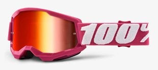 Sniego akiniai vaikams MX 100% Starta 2 Junior, raudoni kaina ir informacija | Slidinėjimo akiniai | pigu.lt