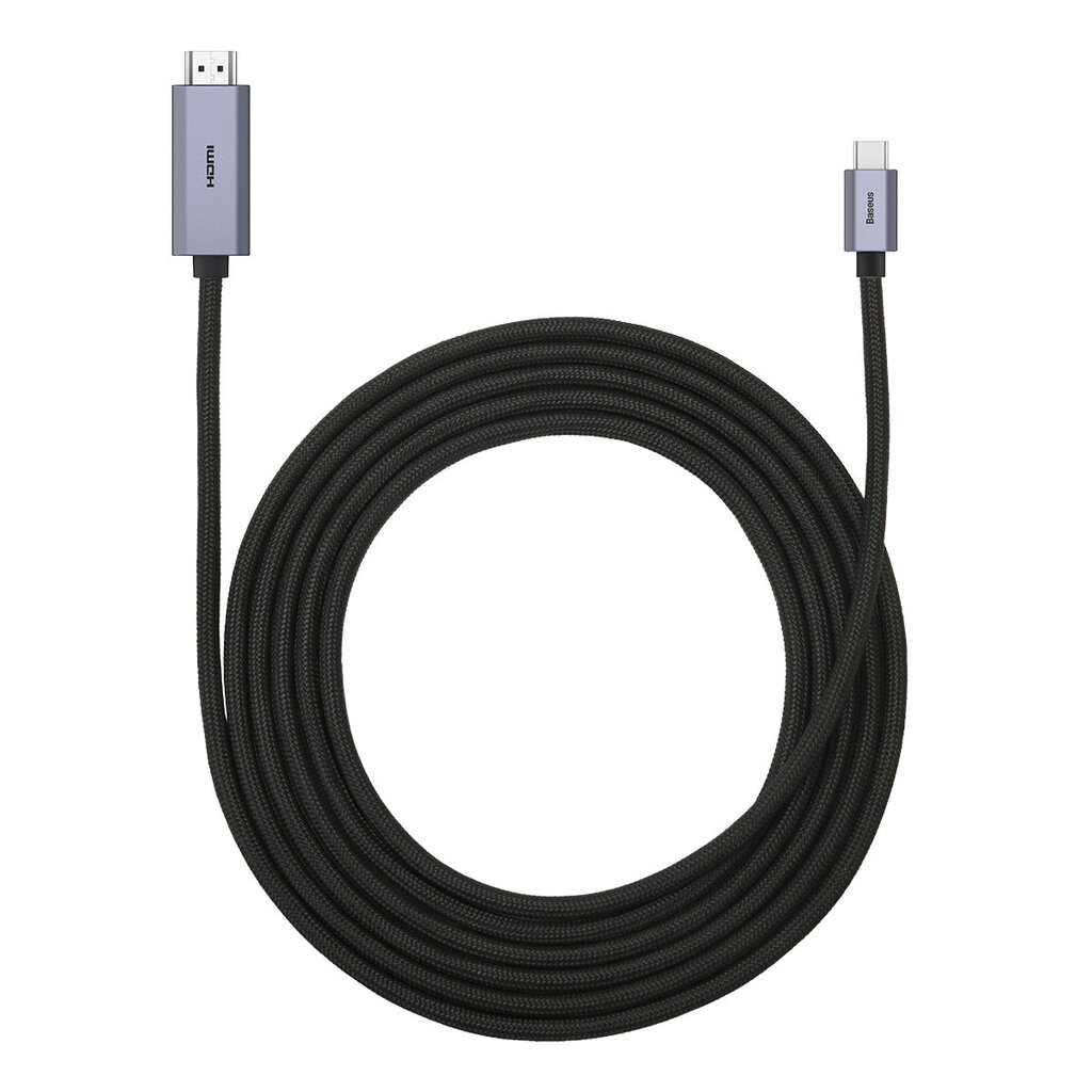 Baseus USB Type C - HDMI 2.0 4K 60Hz 3m (WKGQ010201) kaina ir informacija | Laidai telefonams | pigu.lt