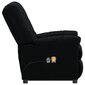 Pakeliamas atlošiamas masažinis krėslas, juodas kaina ir informacija | Svetainės foteliai | pigu.lt
