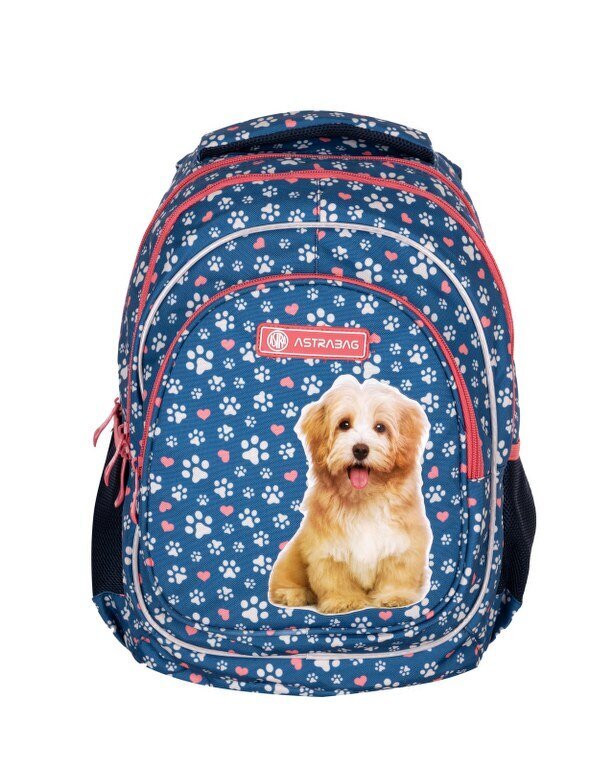 Mokyklinė kuprinė Astrabag Cute puppy kaina ir informacija | Kuprinės mokyklai, sportiniai maišeliai | pigu.lt