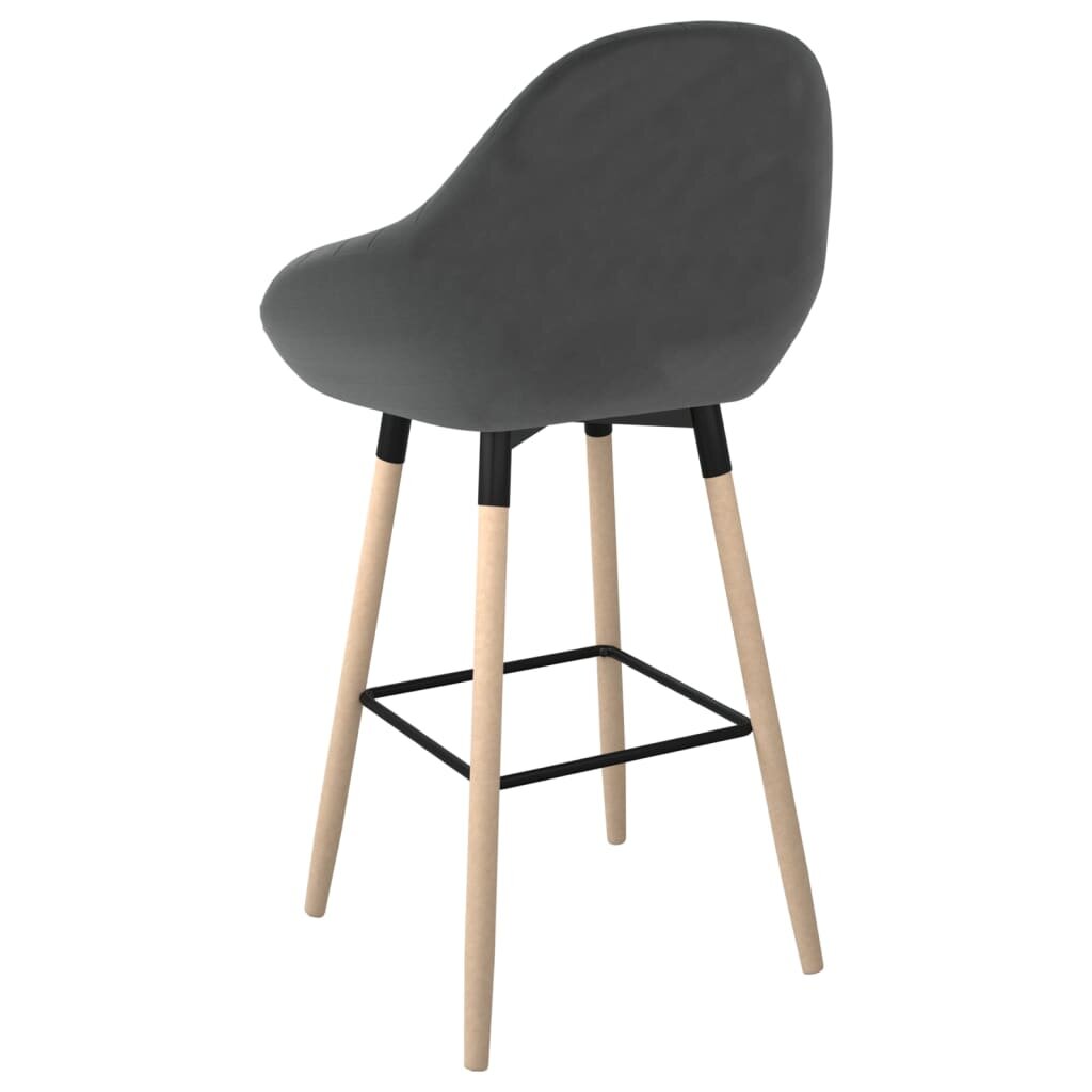 Baro taburetė, tamsiai pilkos spalvos, audinys kaina ir informacija | Virtuvės ir valgomojo kėdės | pigu.lt