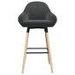 Baro taburetė, tamsiai pilkos spalvos, audinys kaina ir informacija | Virtuvės ir valgomojo kėdės | pigu.lt