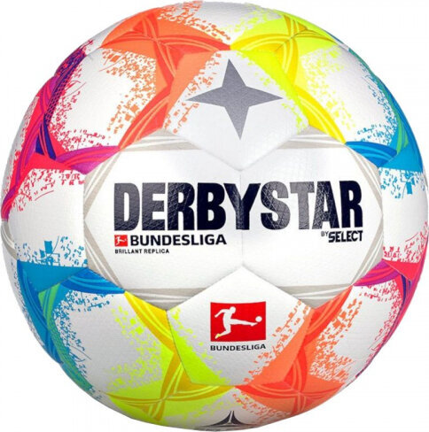 Derbystar Bundesliga Brillant Replica v22 kamuolys kaina ir informacija | Futbolo kamuoliai | pigu.lt