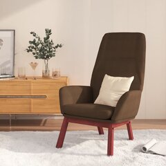 Poilsio kėdė, rudos spalvos, audinys kaina ir informacija | Svetainės foteliai | pigu.lt