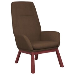 Poilsio kėdė, rudos spalvos, audinys kaina ir informacija | Svetainės foteliai | pigu.lt