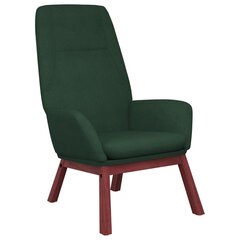 Poilsio kėdė, tamsiai žaliai spalvos, audinys цена и информация | Кресла в гостиную | pigu.lt