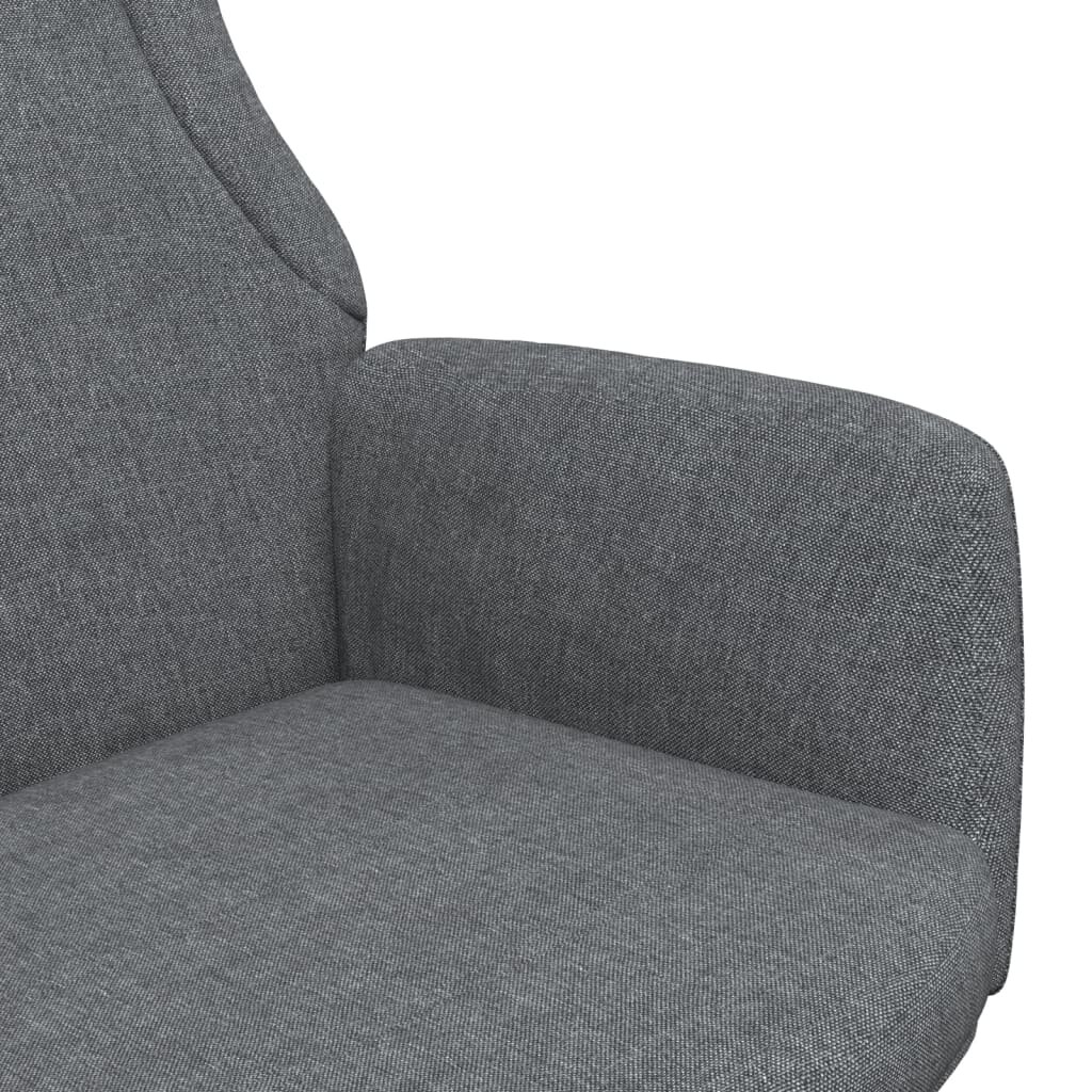 Poilsio kėdė, tamsiai pilkos spalvos, audinys kaina ir informacija | Svetainės foteliai | pigu.lt