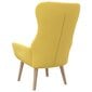 vidaXL Poilsio kėdė, garstyčių geltonos spalvos, audinys kaina ir informacija | Svetainės foteliai | pigu.lt