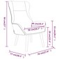 Poilsio kėdė, taupe spalvos, audinys kaina ir informacija | Svetainės foteliai | pigu.lt