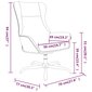 vidaXL Poilsio kėdė, rudos spalvos, dirbtinė oda kaina ir informacija | Svetainės foteliai | pigu.lt