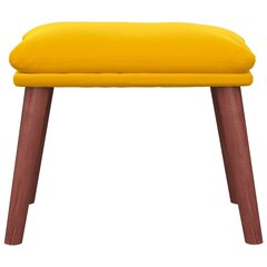 Подставка для ног, Бархат, 45x29,5x39см, цвет горчично-желтый цена и информация | Кресла-мешки и пуфы | pigu.lt