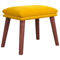 Подставка для ног, Бархат, 45x29,5x39см, цвет горчично-желтый цена и информация | Кресла-мешки и пуфы | pigu.lt