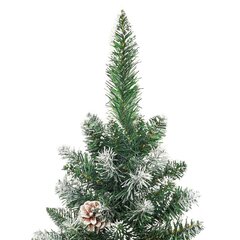 Dirbtinė siaura kalėdų eglutė su stovu, 120cm kaina ir informacija | Eglutės, vainikai, stovai | pigu.lt