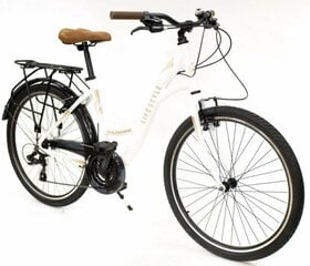 Городской велосипед Rocksbike с рамой 17 дюймов (44 см), белый цена и информация | Велосипеды | pigu.lt