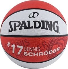 Баскетбольный мяч Spalding NBA Player D. Schroeder, 7 размер цена и информация | Баскетбольные мячи | pigu.lt