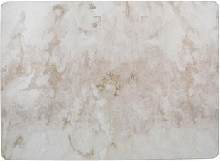Pilkos spalvos marmuriniai stalo kilimėliai, 4 vnt., 40x29 cm kaina ir informacija | Staltiesės, servetėlės | pigu.lt
