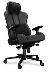 Компьютерное кресло Yumisu 2050 для игроков, тканевая обивка, серо-черный с розовой окантовкой цена и информация | Офисные кресла | pigu.lt