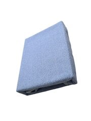 Neperšlampama frotė paklodė su guma, mėlyna 90x200 cm kaina ir informacija | Paklodės | pigu.lt