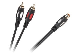 1RCA Cable Rocket - 2 RCA Plug 25 см цена и информация | Кабели и провода | pigu.lt