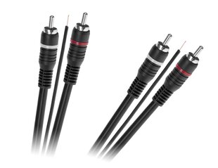 2 x RCA Cable - 2 x RCA с управляющей веной цена и информация | Кабели и провода | pigu.lt