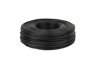 Juodas 2 x RCA kabelis 100m kaina ir informacija | Tekstiliniai kabeliai ir elektros kaladėlės | pigu.lt