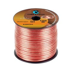 Garsiakalbio kabelis 0,35 mm kaina ir informacija | Tekstiliniai kabeliai ir elektros kaladėlės | pigu.lt