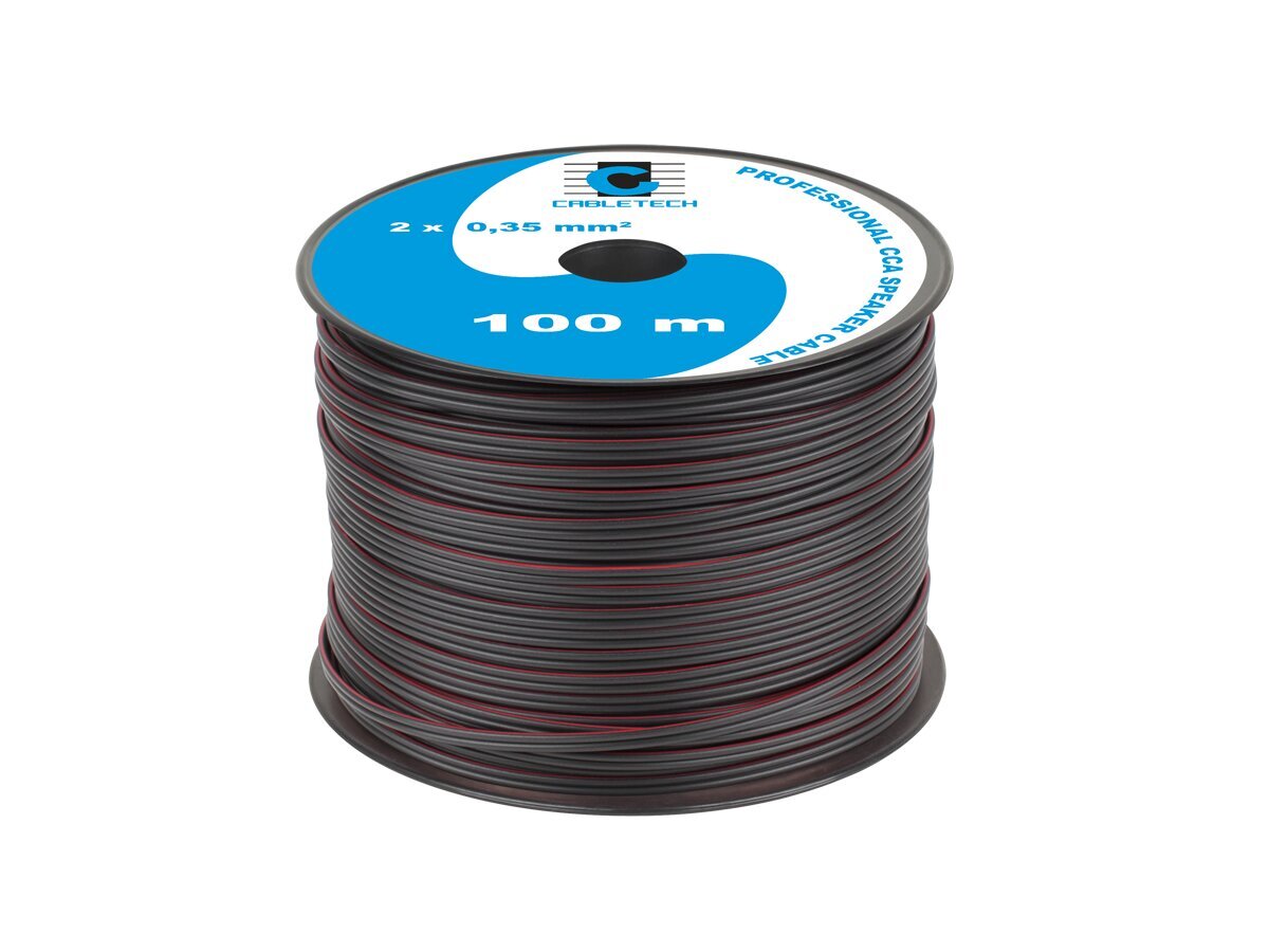 Garsiakalbio kabelis CCA 0,35 mm, 100m kaina ir informacija | Kabeliai ir laidai | pigu.lt