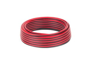 CCA 0,75 мм Черный и красный кабель динамиков 10м цена и информация | Текстильные провода и клеммные колодки | pigu.lt