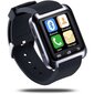 U8 Black kaina ir informacija | Išmanieji laikrodžiai (smartwatch) | pigu.lt