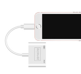 Keitiklis AV Lightning HDMI Full HD iPhone iPad kaina ir informacija | Zenwire Kompiuterinė technika | pigu.lt