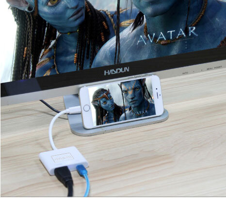 Keitiklis AV Lightning HDMI Full HD iPhone iPad kaina ir informacija | Adapteriai, USB šakotuvai | pigu.lt