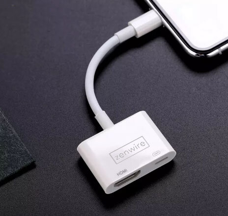 Keitiklis AV Lightning HDMI Full HD iPhone iPad kaina ir informacija | Adapteriai, USB šakotuvai | pigu.lt