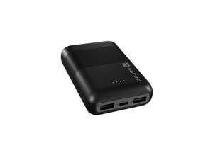 Natec PowerBank Trevi Compact 10000mAh 2x USB + USB-C kaina ir informacija | Atsarginiai maitinimo šaltiniai (power bank) | pigu.lt