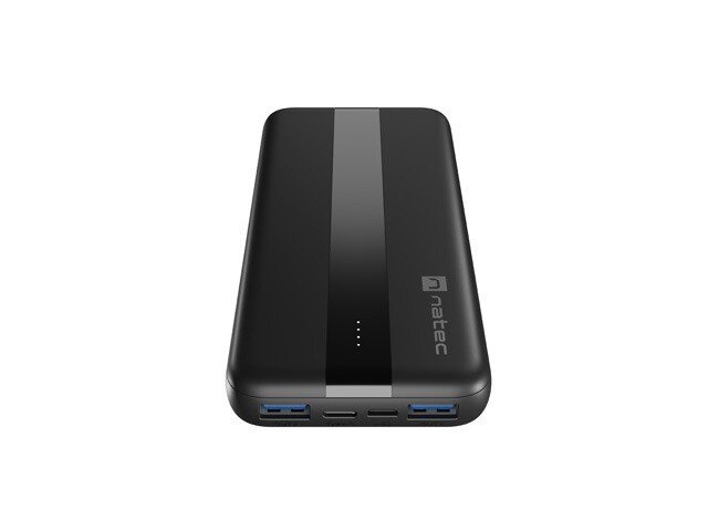 Natec PowerBank Trevi Slim Q 10000mAh 2x USB + USB-C kaina ir informacija | Atsarginiai maitinimo šaltiniai (power bank) | pigu.lt