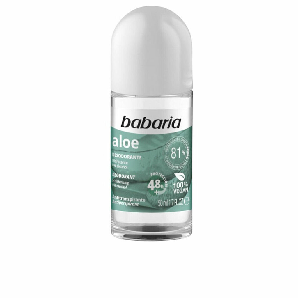 Dezodorantas Babaria Aloe Roll On, 50 ml цена и информация | Dezodorantai | pigu.lt