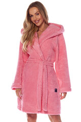 Узорчатый длинный халат с капюшоном из мягкой и приятной ткани L&L 2215 цена и информация | Женские халаты | pigu.lt
