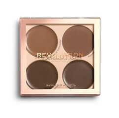 Paakių maskuoklių paletė Makeup Revolution Concealer Palette Matte Base, 8,8g kaina ir informacija | Makiažo pagrindai, pudros | pigu.lt