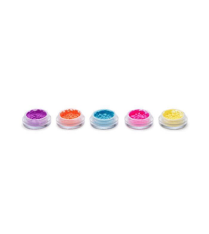 Pigmentų rinkinys Makeup Revolution Creator Artist Loose Pigment Pots Purple, Coral, Blue, Pink, Yellow, 5x0,8g цена и информация | Akių šešėliai, pieštukai, blakstienų tušai, serumai | pigu.lt