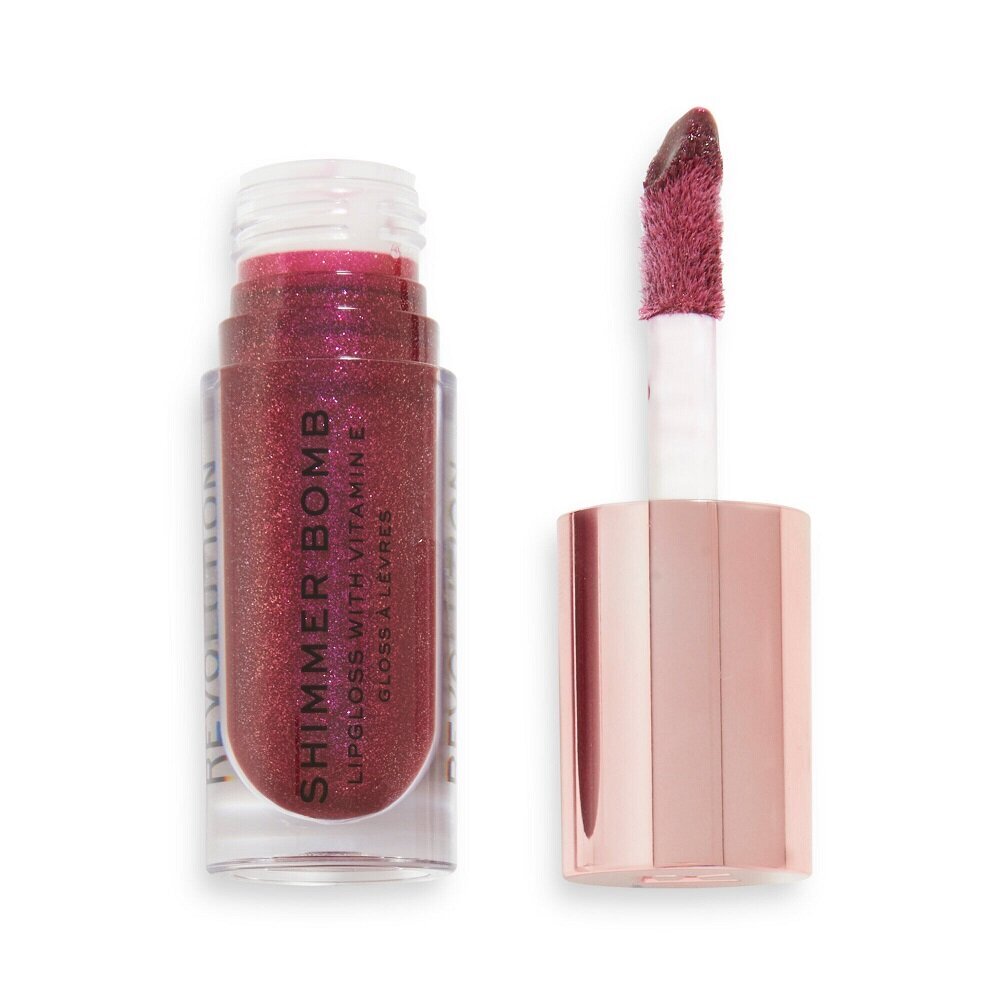 Lūpų blizgis Makeup Revolution Shimmer Bomb Lipgloss With Vitamin E Gleam, 4,6ml kaina ir informacija | Lūpų dažai, blizgiai, balzamai, vazelinai | pigu.lt