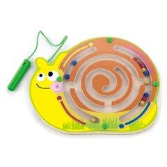 Medinis magnetinis žaidimas-labirintas Sraigė kaina ir informacija | Žaislai kūdikiams | pigu.lt