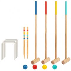 Vaikiškas medinis kriketo rinkinys kaina ir informacija | Lavinamieji žaislai | pigu.lt