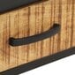 Naktinė spintelė, 40 x 40 x 35 cm, neapdorota mango mediena kaina ir informacija | Spintelės prie lovos | pigu.lt