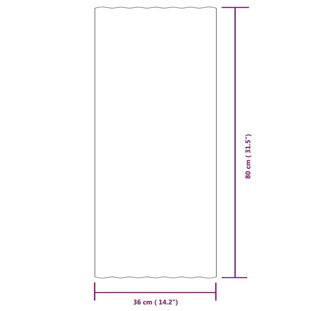 Stogo plokštės, 36vnt., žalios, 80x36cm, plienas kaina ir informacija | Stogo dangos | pigu.lt