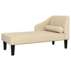 Dvivietė sofa-lova, Audinys, kreminė spalva kaina ir informacija | Sofos | pigu.lt
