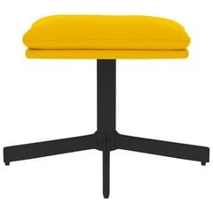 Pakoja, Aksomas, 60x60x39cm, garstyčių geltona spalva цена и информация | Кресла-мешки и пуфы | pigu.lt